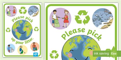 pick up litter poster.